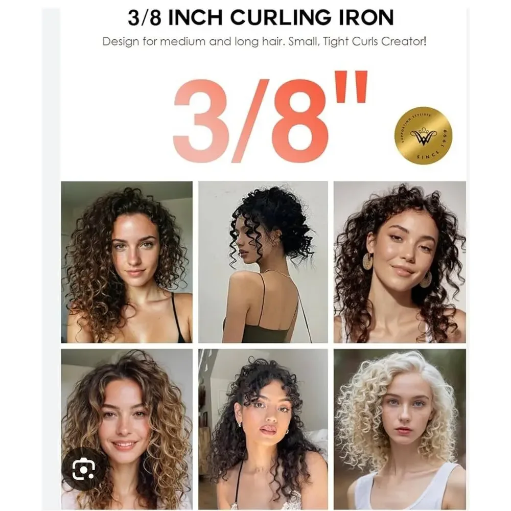 STUDIO Professional 3/4 Barrel Curling Iron Salon Curls Swivel Cord Heats Fast